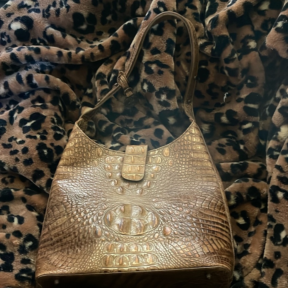 Brahmin: Vintage One-Strap Leather Handbag